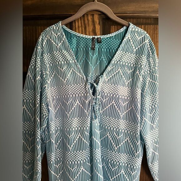 Other - Lace up Swim Cover Up Tunic Bathing suit Cover Up Size XX Large PortaCruz Macy’s